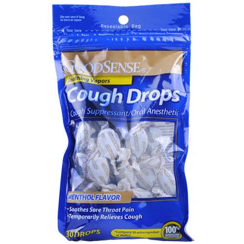 GOODSENSE COUGH DROPS MENTHOL
