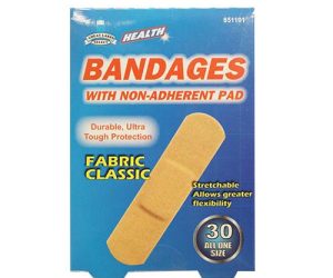 FLEX FABRIC BANDAG 3/4x3" 30pc