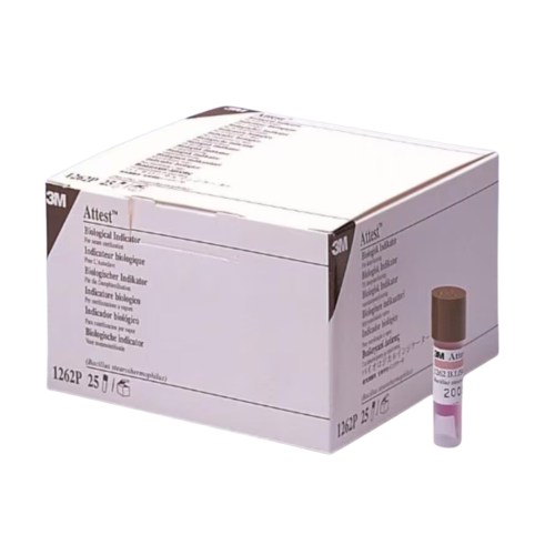 3M Medical Attest Biological Indicator 1262P for Steam Sterilization 25/BX