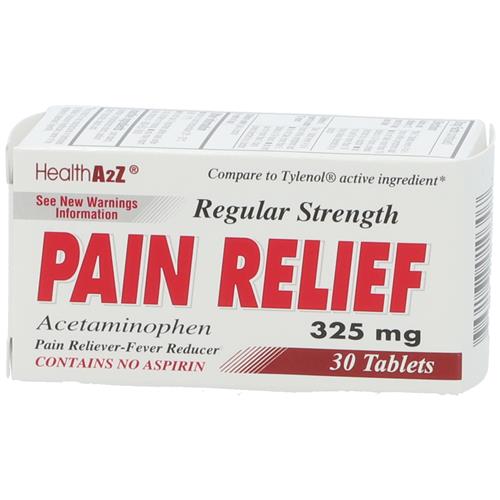 A2Z 325mg Regular Strength Pain Relief Tablet 30CT