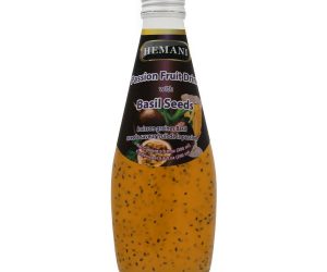Hemani Basil Seed Drink 24/290ml Passion Fruit, Pomegranate, Cocktail, Lychee