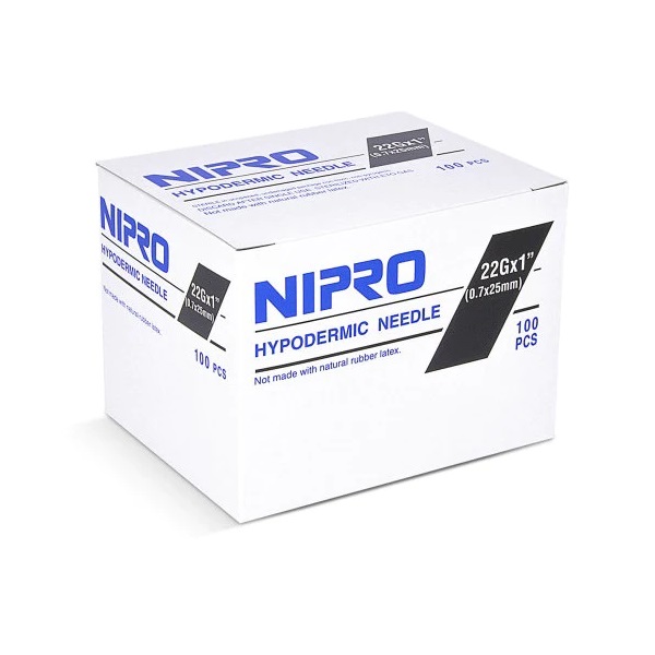 Hypodermic needles 22G x 100