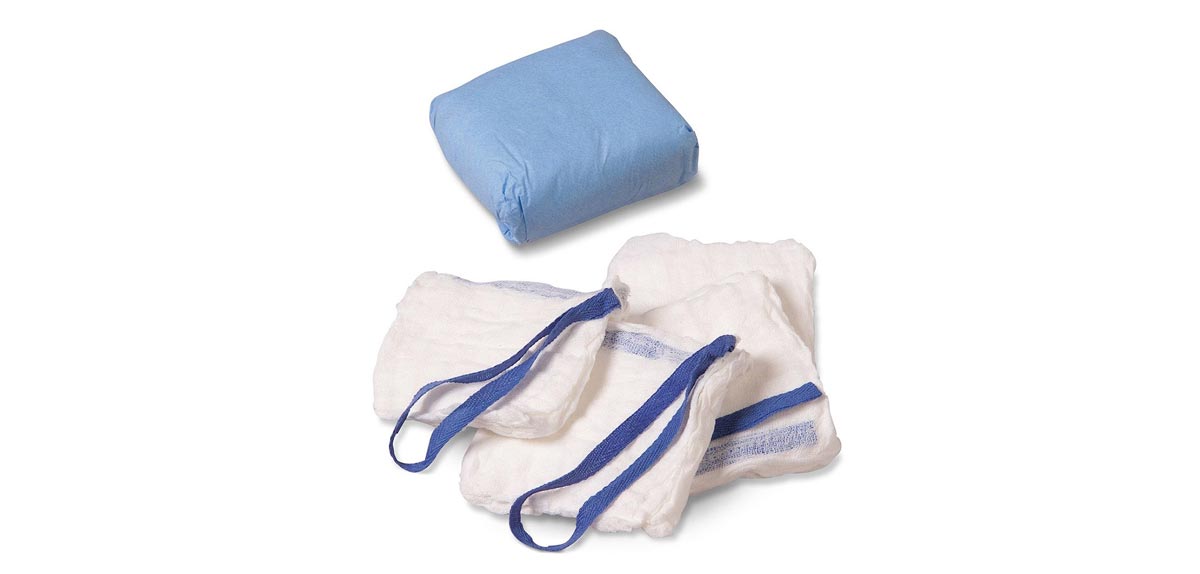 Lap Sponge XR 18 x 18 (45cm x 45cm) Sterile 5/pk
