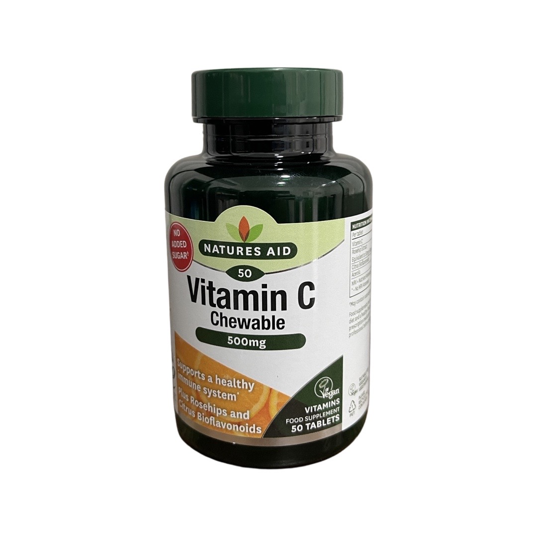 Vitamin C 500mg Chewable SF 50ct EXP 08/25